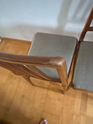 2 sillas de madera Hellerau vintage 60s