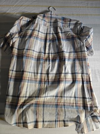 Camisa Dustin manga corta cuadros