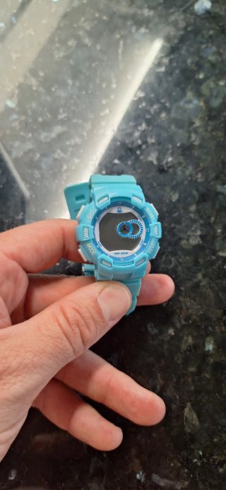 Reloj Benetton Infantil Azul y Plateado. Sin pila