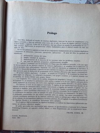 Teoría y problemas. álgebra moderna.