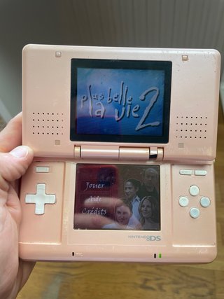 Nintendo DS Lite Rosa + Caricabatterie + Gioco