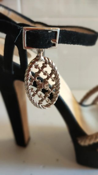 Sandalo Elisabetta Franchi con corda oro