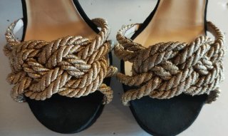 Sandalo Elisabetta Franchi con corda oro
