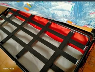 Sofá Cama Rojo Tela