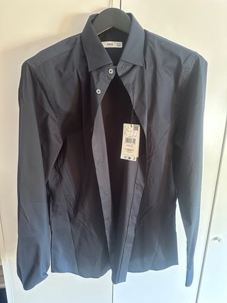 Camisa Mango Azul Talla M