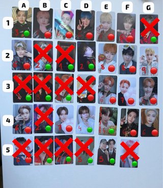 Photocard Ateez Hongjoong Yeosang Seonghwa