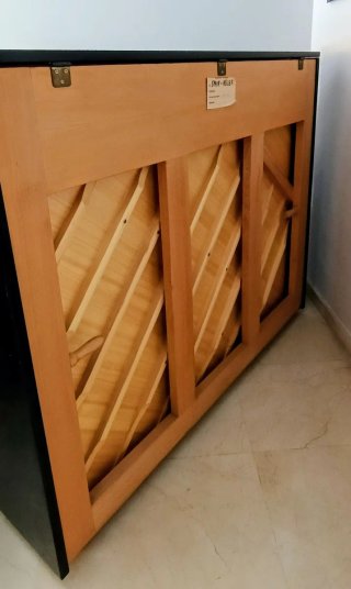 Piano vertical Bohemia 123 negro brillo