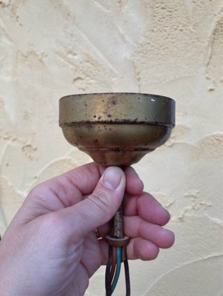 Lámpara de cristal antigua colgante
