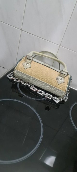 Borsa Guess Y2K Beige/Blu Vintage