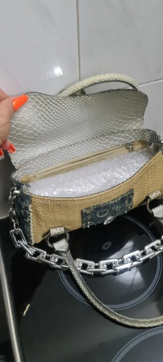 Borsa Guess Y2K Beige/Blu Vintage