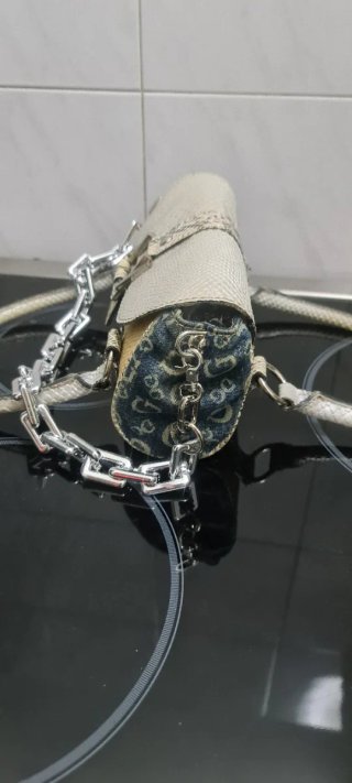 Borsa Guess Y2K Beige/Blu Vintage