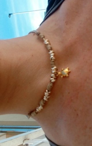 Collana stile Dodo con tartaruga oro