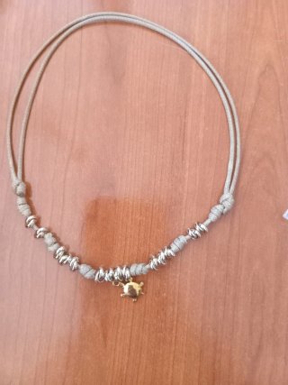 Collana stile Dodo nodini charm tartaruga