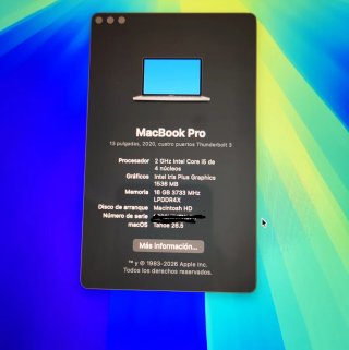 MacBook Pro 13 2020 Gris Espacial