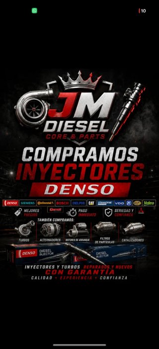 Inyectores 03l130277b Continental 1600 TDI -1 año