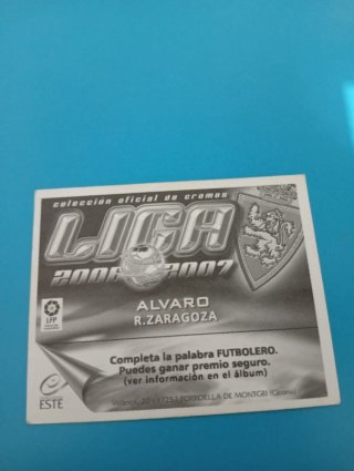Cromo Generelo y Álvaro 2006-07 Real Zaragoza