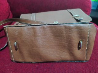 Bolso Purificación García Marrón Piel