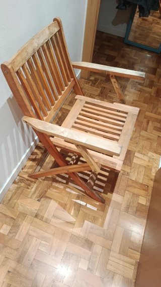 Sillas de madera Teka