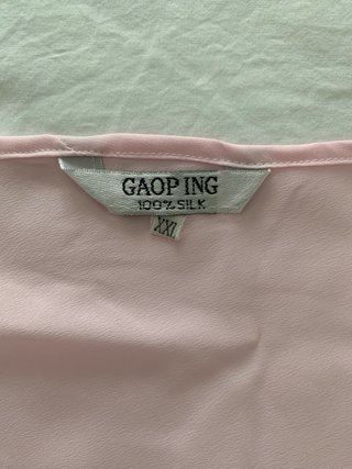 Camisón lencero seda rosa con flores TallaXXL/ 44