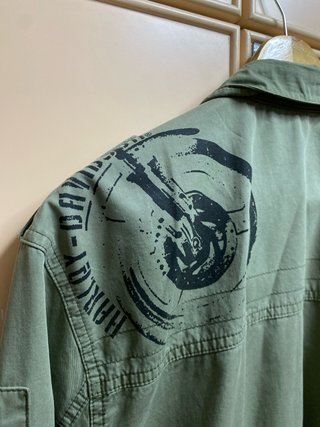 Chaqueta 3/4 Moto Verde Militar Harley Davidson