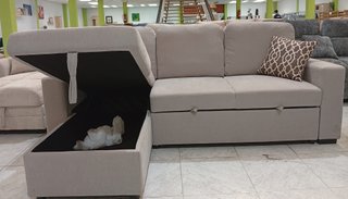 -Sofá Cama Luke*, Beige*. Arcón. Cómodo ¡REBAJADO!
