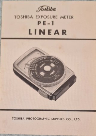 Toshiba PE-1 Linear esposimetro vintage