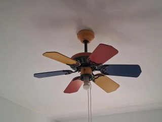 Ventilador de techo multicolor