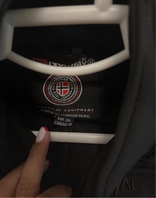Chaqueta Geographical Norway Negra
