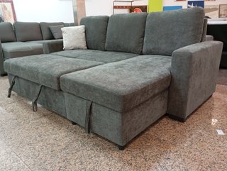 -Sofá Cama Luke*, Gris*. Arcón. Cómodo ¡EN OFERTA!