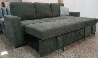 -Sofá Cama Luke*, Gris*. Arcón. Cómodo ¡EN OFERTA!