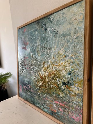 Cuadros Abstractos con marco de Madera
