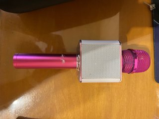 Micrófono Karaoke Portátil Rosa