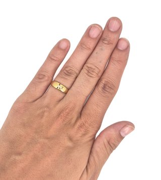 048-01-00110 Anillo Oro 18K Amarillo con Circonita