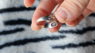 Anillo Plata Zafiro Azul Facetado