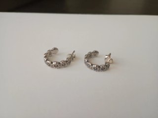 Pendientes Garati (14mm) SANSARU Plata
