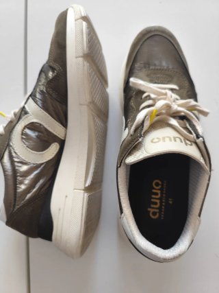 Zapatillas Duuo Talla 41 Beige/Verde Caqui.