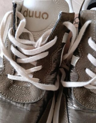 Zapatillas Duuo Talla 41 Beige/Verde Caqui.
