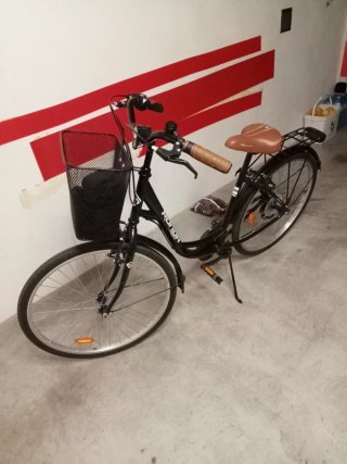 Bicicleta Paseo Negra Rueda Grande