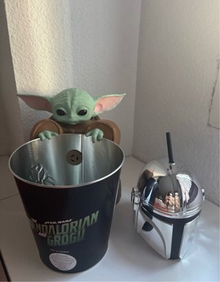 Palomitero y Vaso Grogu Mandalorian Star Wars