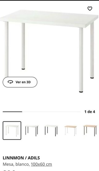 Mesa escritorio blanca Ikea