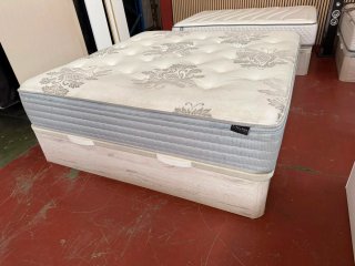 180x190 KING SIZE  CANAPE MADERA BLANCO ARTICO TAP