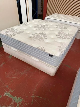 180x190 KING SIZE  CANAPE MADERA BLANCO ARTICO TAP