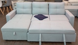 Sofá Cama Tela-Gris. Chaiselong. Cómodo. REBAJADO!