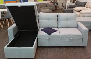 Sofá Cama Tela-Gris. Chaiselong. Cómodo. REBAJADO!