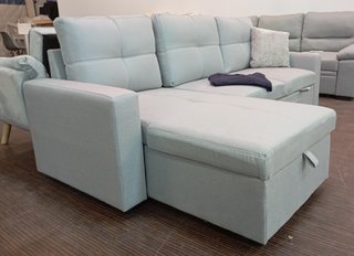 Sofá Cama Tela-Gris. Chaiselong. Cómodo. REBAJADO!