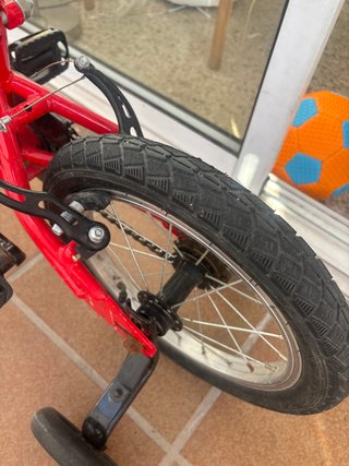 Bicicleta infantil B-Pro 14 roja