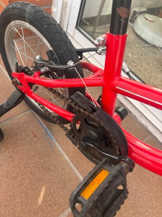Bicicleta infantil B-Pro 14 roja