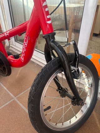 Bicicleta infantil B-Pro 14 roja