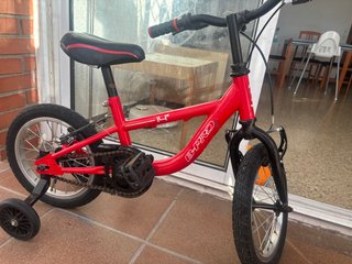 Bicicleta infantil B-Pro 14 roja