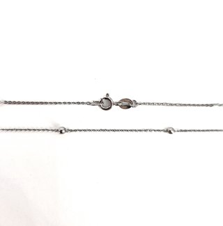048-02-00255 Collar Oro Blanco 18K